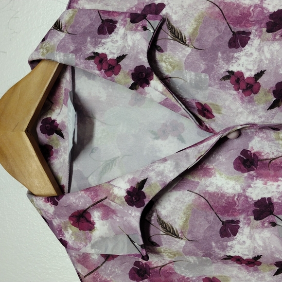 Button Down Grandma Style Blouse - Picture 3 of 7